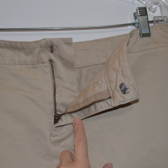 Old Navy Denim Mini Skirt Beige Cotton 10 - Picture 4 of 4